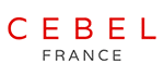 Logo CEBEL France, texte 'CEBEL' en majuscules rouges, 'FRANCE' en majuscules grises en dessous, sur fond blanc.
